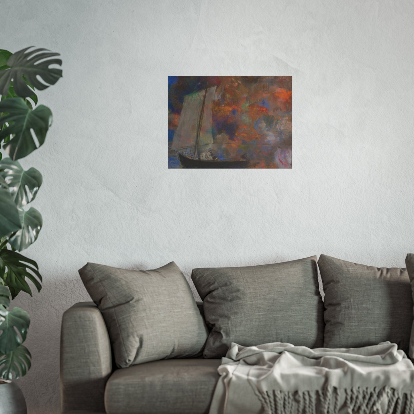 Odilon Redon - Flower Clouds | Fine Art Poster