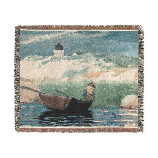 Boy in Boat, Gloucester — Homer Tapestry Blanket