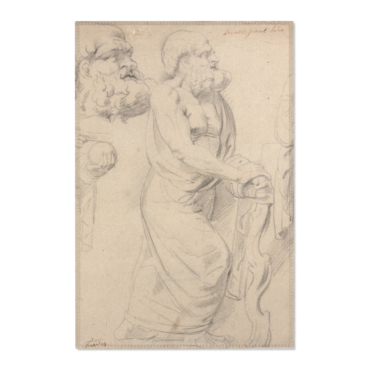 Peter Paul Rubens - Studies of a Roman Sarcophagus | Area Rug