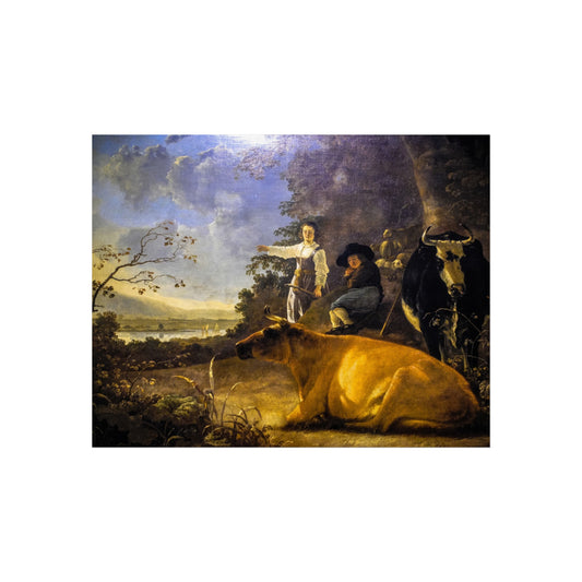 Cattle with Shepherds — Aelbert Cuyp Fine Art Poster