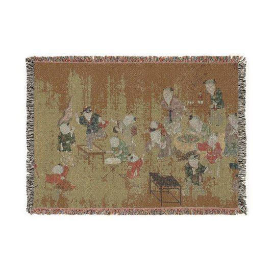 Children at Play Tapestry Blanket