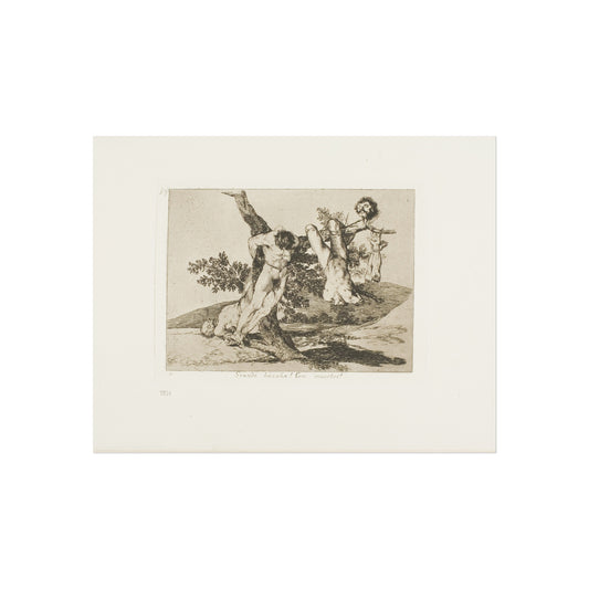 A Heroic Feat! With Dead Men! — Francisco de Goya Fine Art Poster