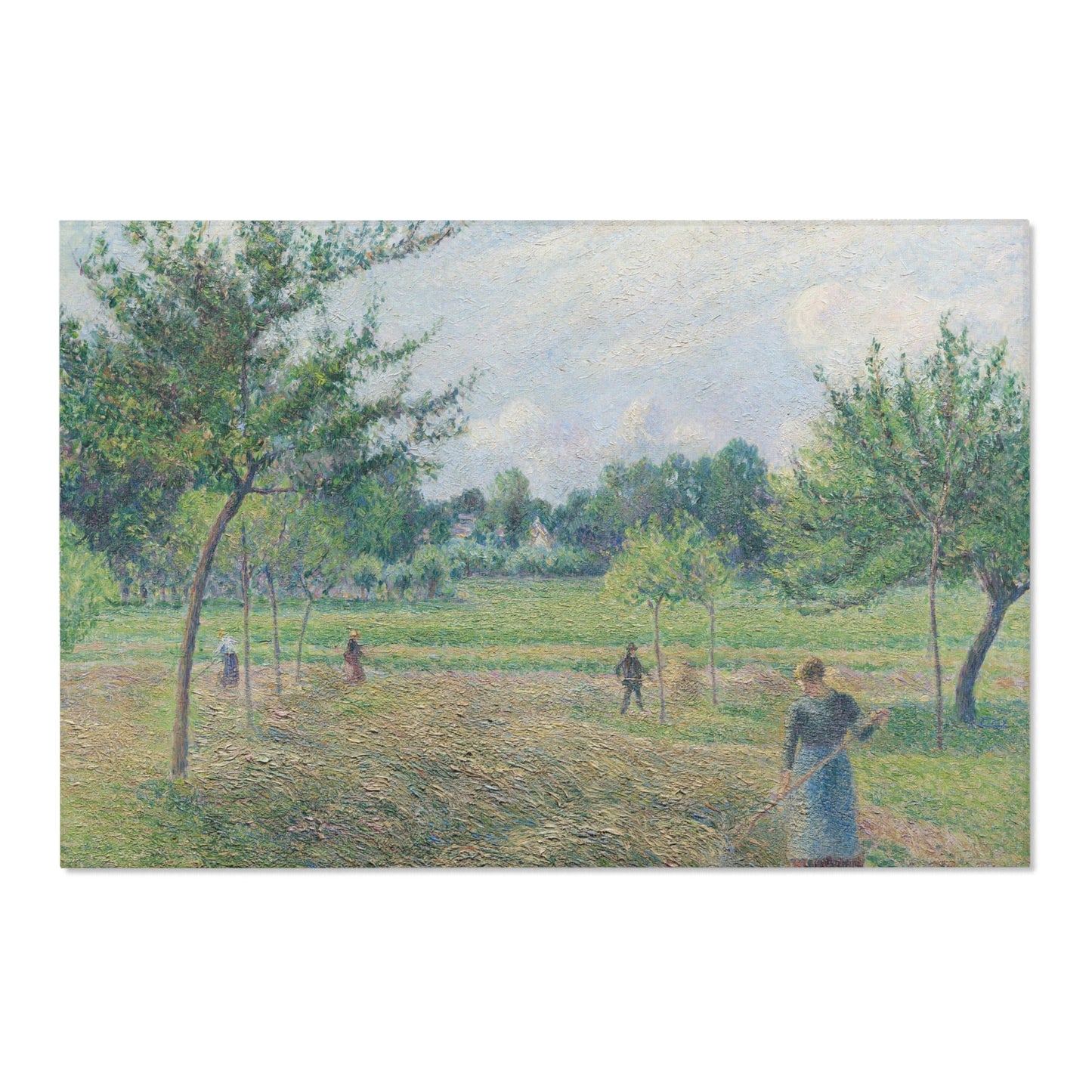 Camille Pissarro - Haymaking at Éragny | Area Rug