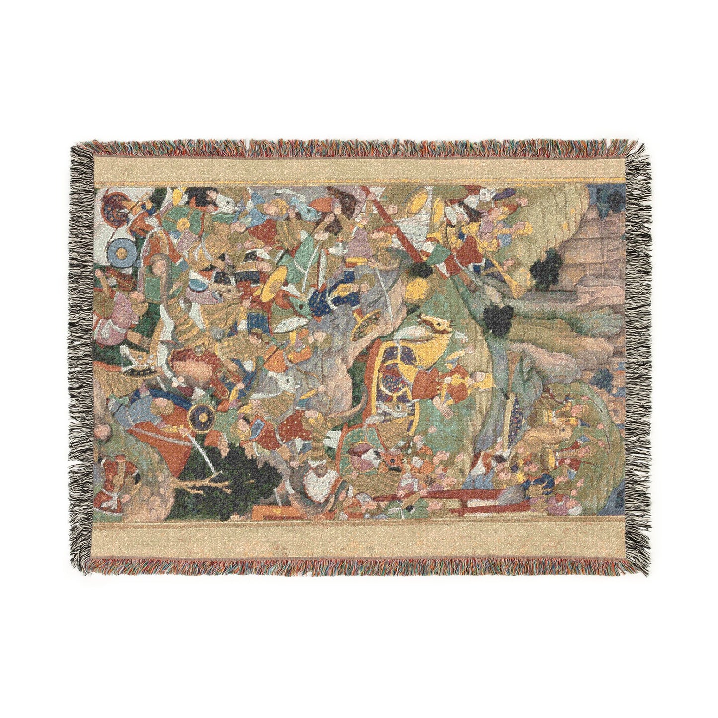 Mughal ruler Humayun defeating the Afghans before reconquering India, folio from an Akbar-nama (Book of Akbar) of Abu’l Fazl (Indian, 1551–1