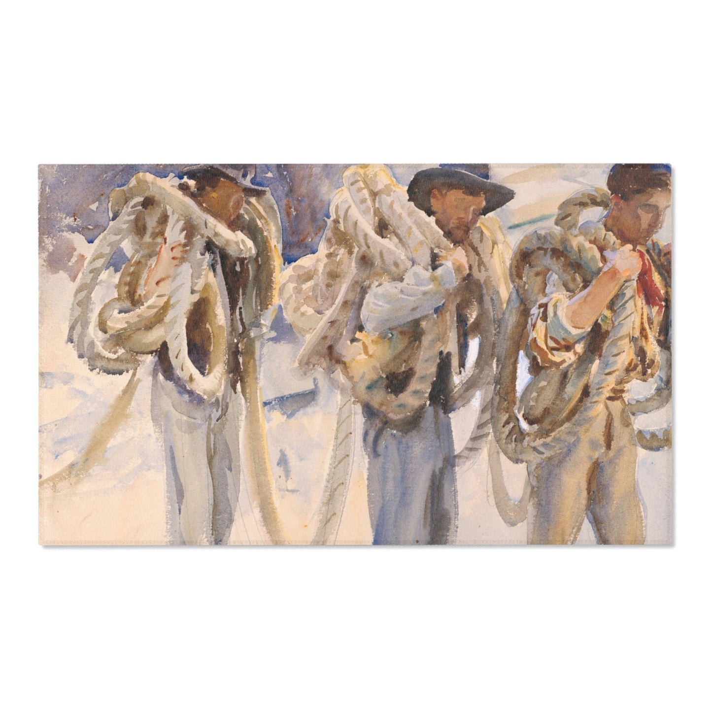 John Singer Sargent - Workmen at Carrara | Area Rug