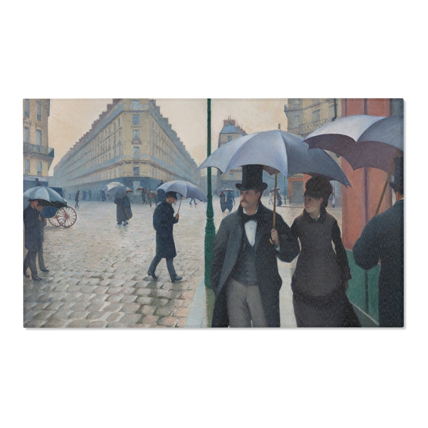 Gustave Caillebotte - Paris Street; Rainy Day | Area Rug