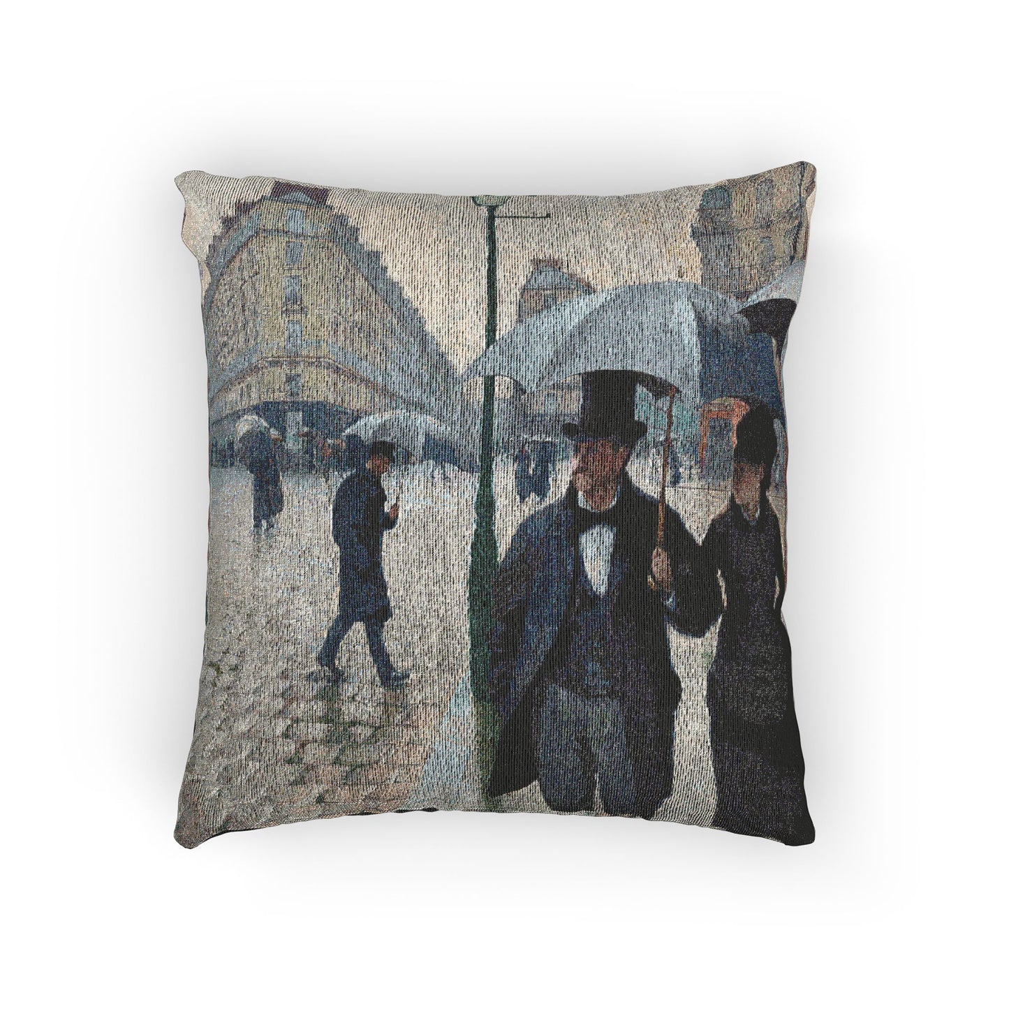 Gustave Caillebotte - Paris Street; Rainy Day | Woven Pillow