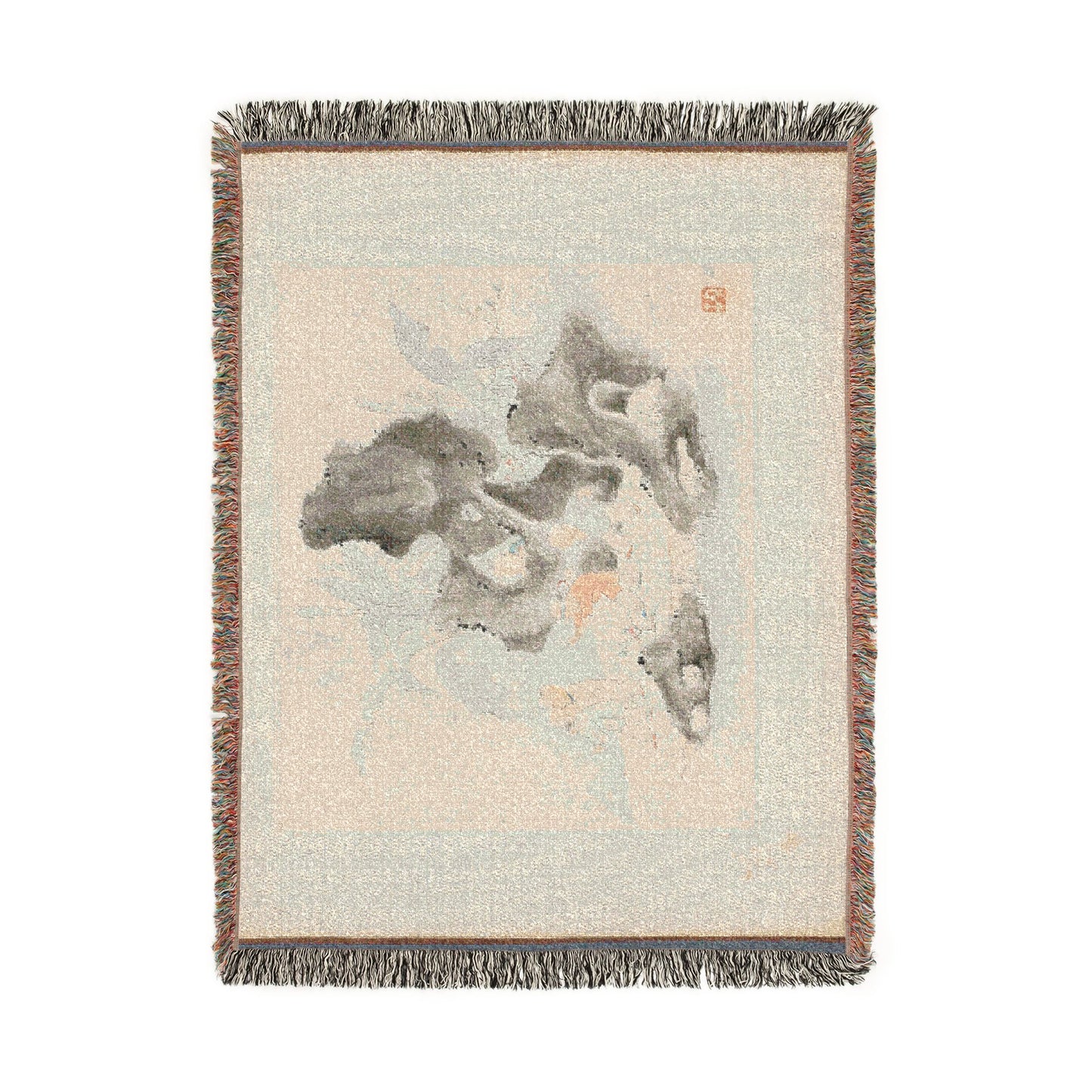 116_children-playing-blindman-s-buff-in-a-garden | Woven Tapestry Blanket