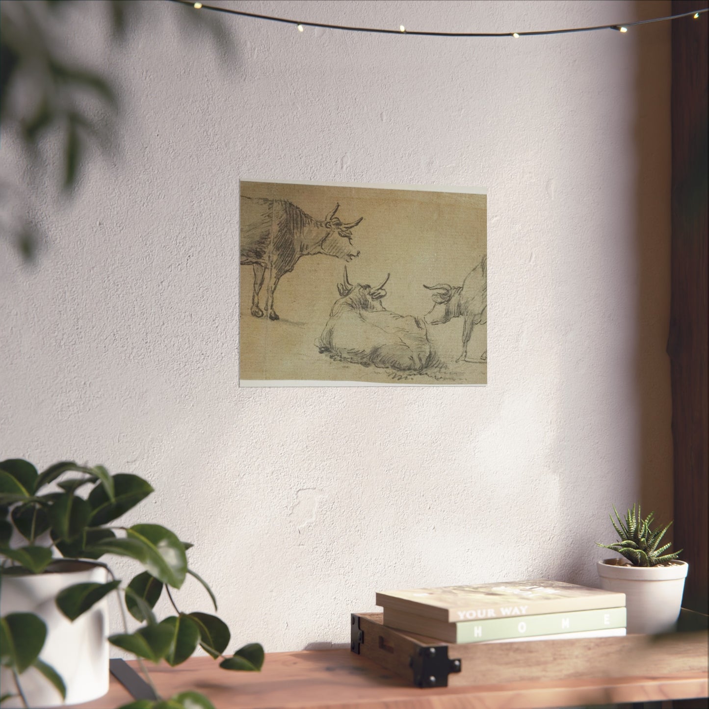 Aelbert Cuyp - Three Sketches of Cows | Fine Art Poster