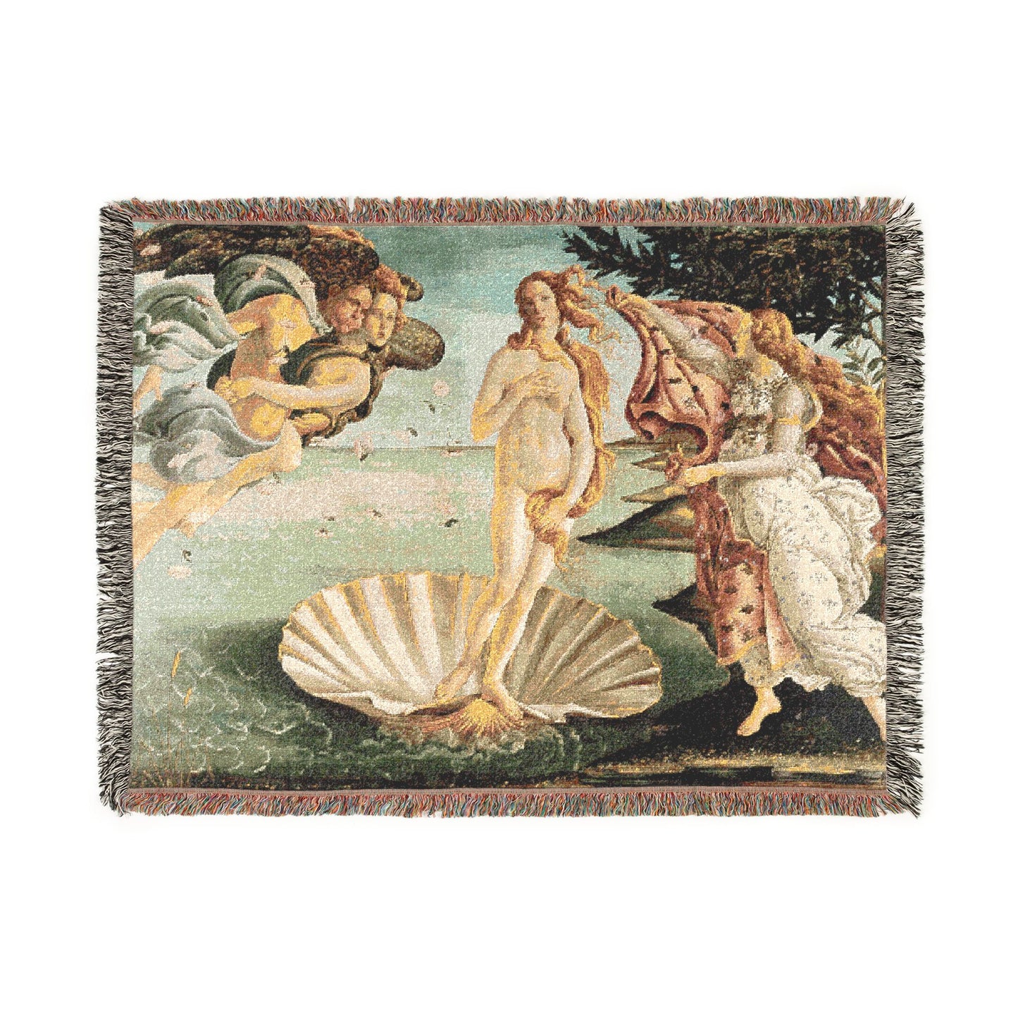 Sandro Botticelli - La nascita di Venere - Google Art Project - edited | Woven Tapestry Blanket