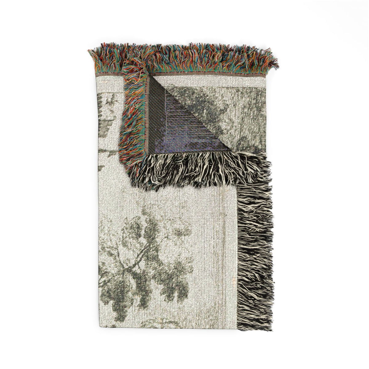 Coast Scene with an Artist Drawing — Lorrain Tapestry Blanket
