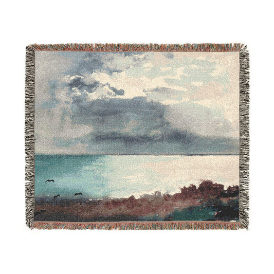 Breaking Storm, Coast of Maine — Homer Tapestry Blanket