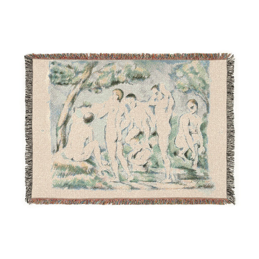 Small Bathers — Cézanne Tapestry Blanket