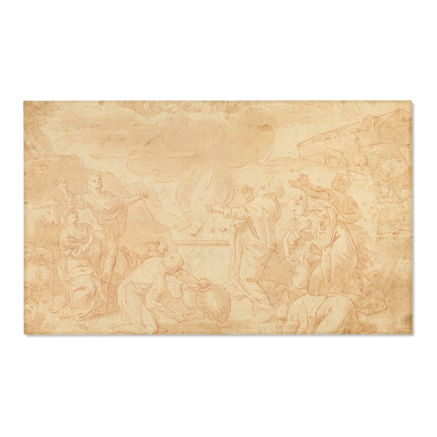 Nicolas Poussin - Noah's Sacrifice | Area Rug