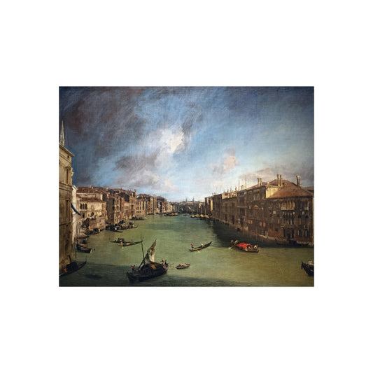 The Grand Canal from Palazzo Balbi to the Rialto — Canaletto Fine Art Poster
