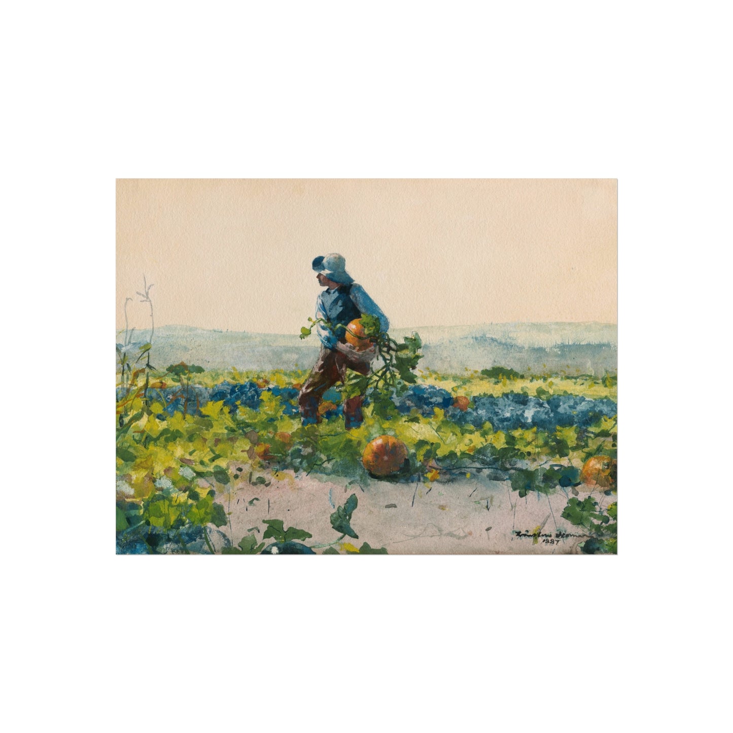 Winslow Homer - For to Be a Farmer's Boy | Fine Art Poster
