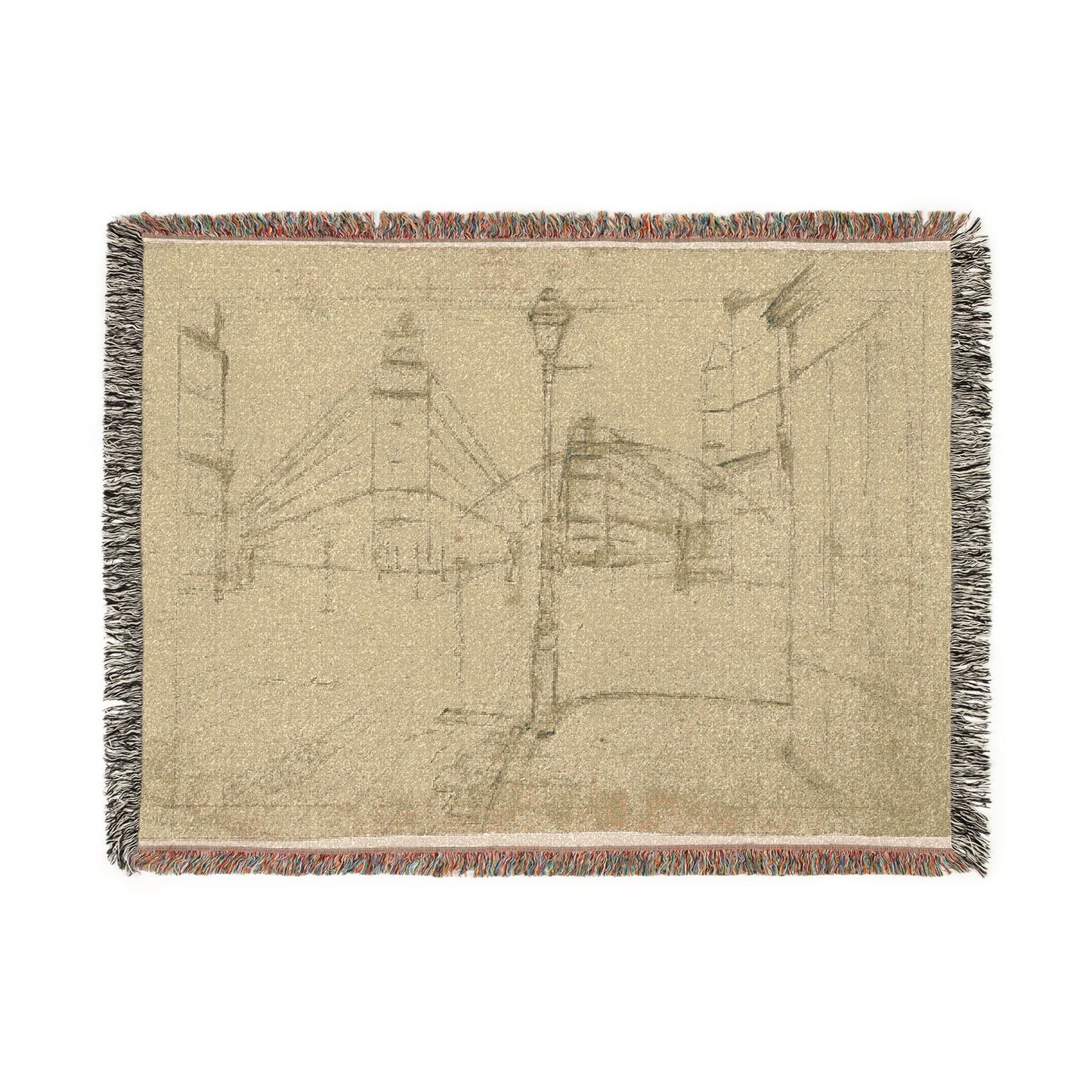 Gustave Caillebotte - Study for Paris Street; Rainy Day | Woven Tapestry Blanket