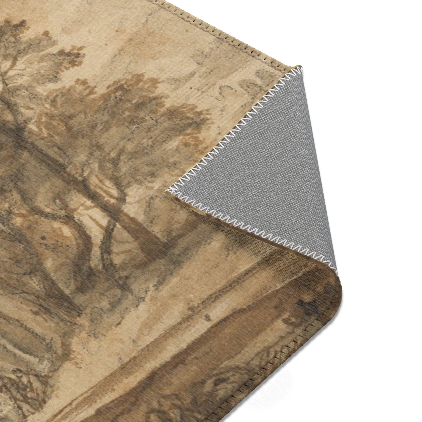 Claude Lorrain - A Wooded River Landscape with Jacob, Laban, and His Daughters | Area Rug