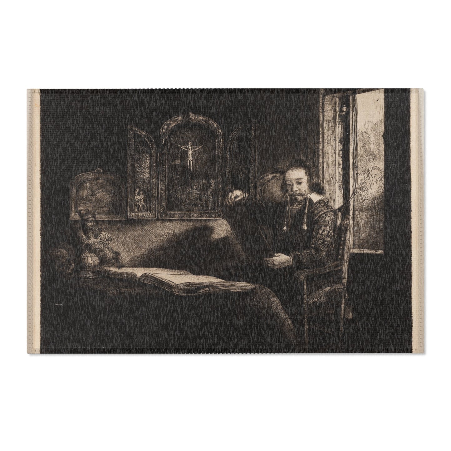 Rembrandt van Rijn - Abraham Francen, Apothecary | Area Rug