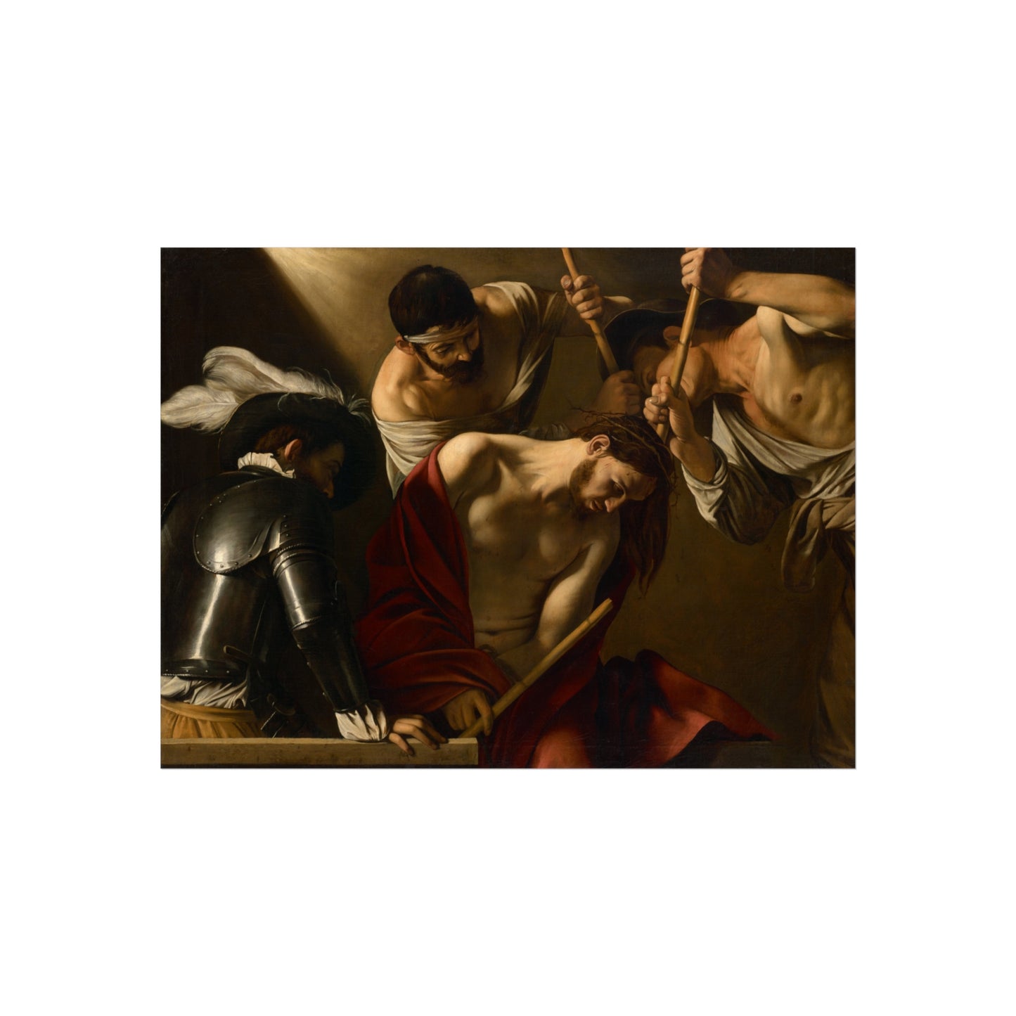 Michelangelo Merisi, called Caravaggio - The Crowning with Thorns - Google Art Project | Fine Art Poster