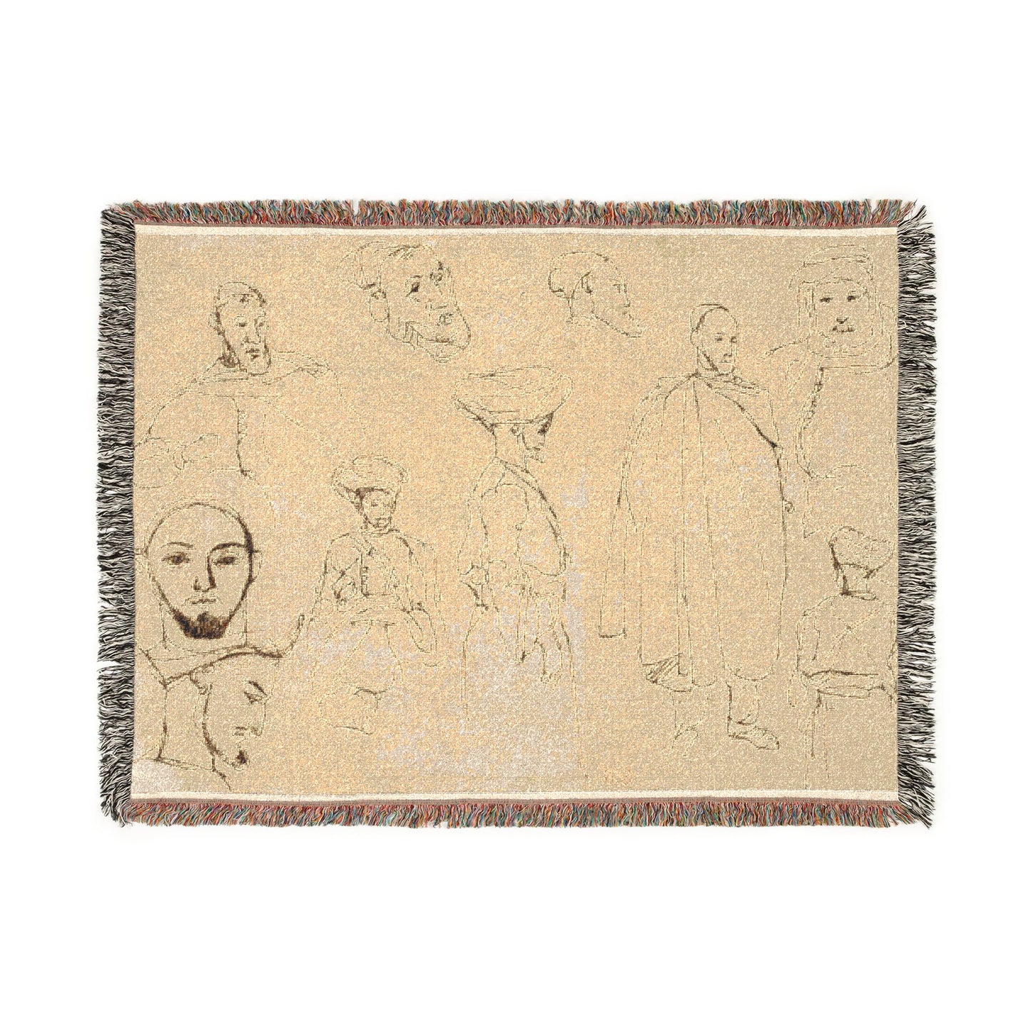 Eugène Delacroix - Sketches of Algerian Men | Tapestry Blanket