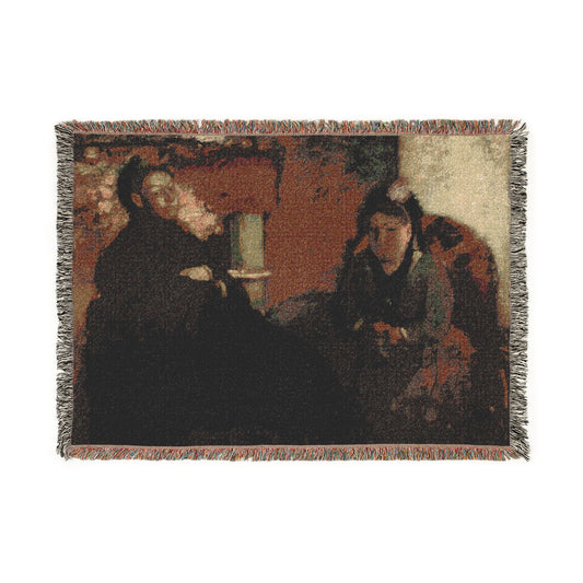 Portrait of Mme Lisle — Degas Tapestry Blanket