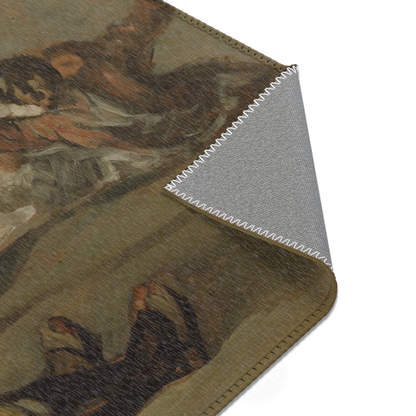 Francisco José de Goya y Lucientes - Friar Pedro Binds El Maragato with a Rope | Area Rug