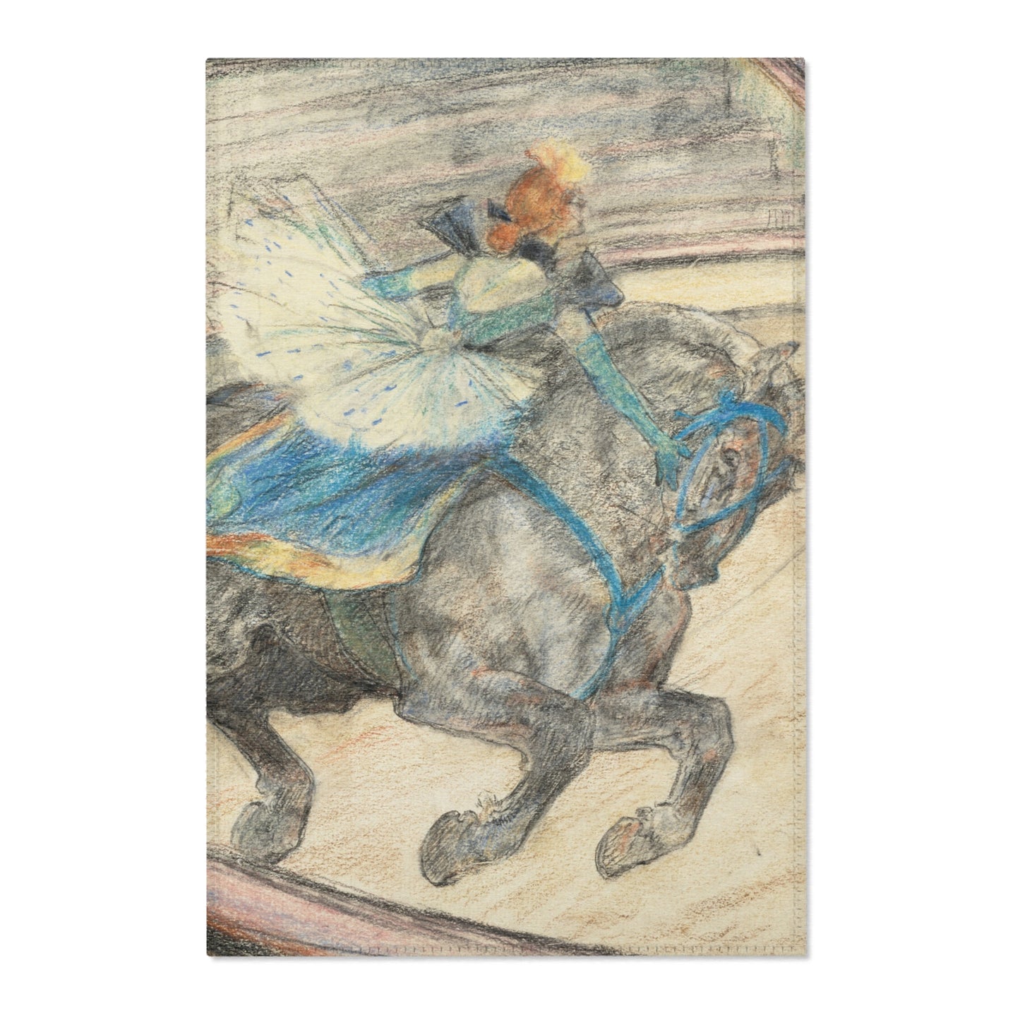 Henri de Toulouse-Lautrec - At the Circus Work in the Ring | Area Rug