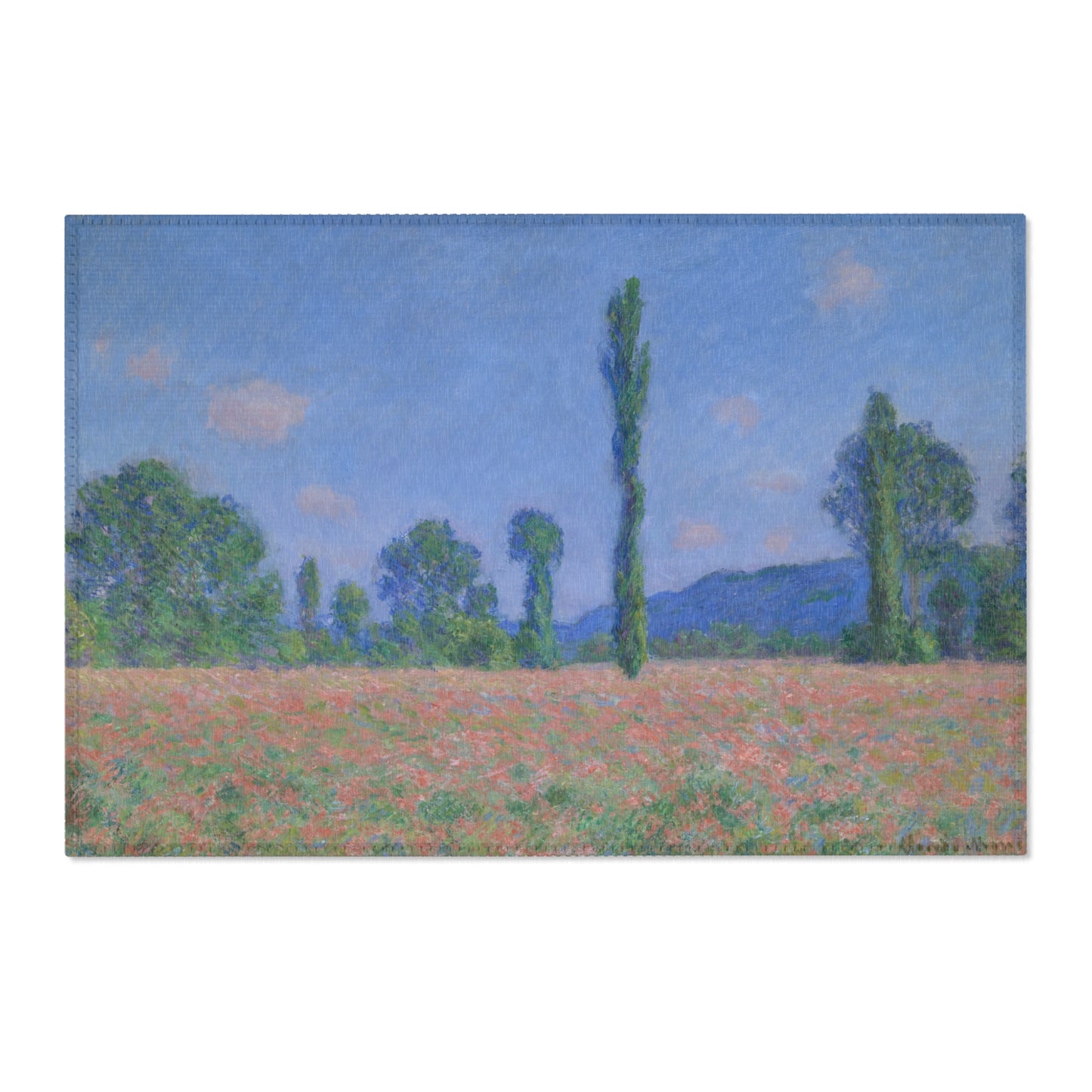 Claude Monet - Poppy Field (Giverny) | Area Rug