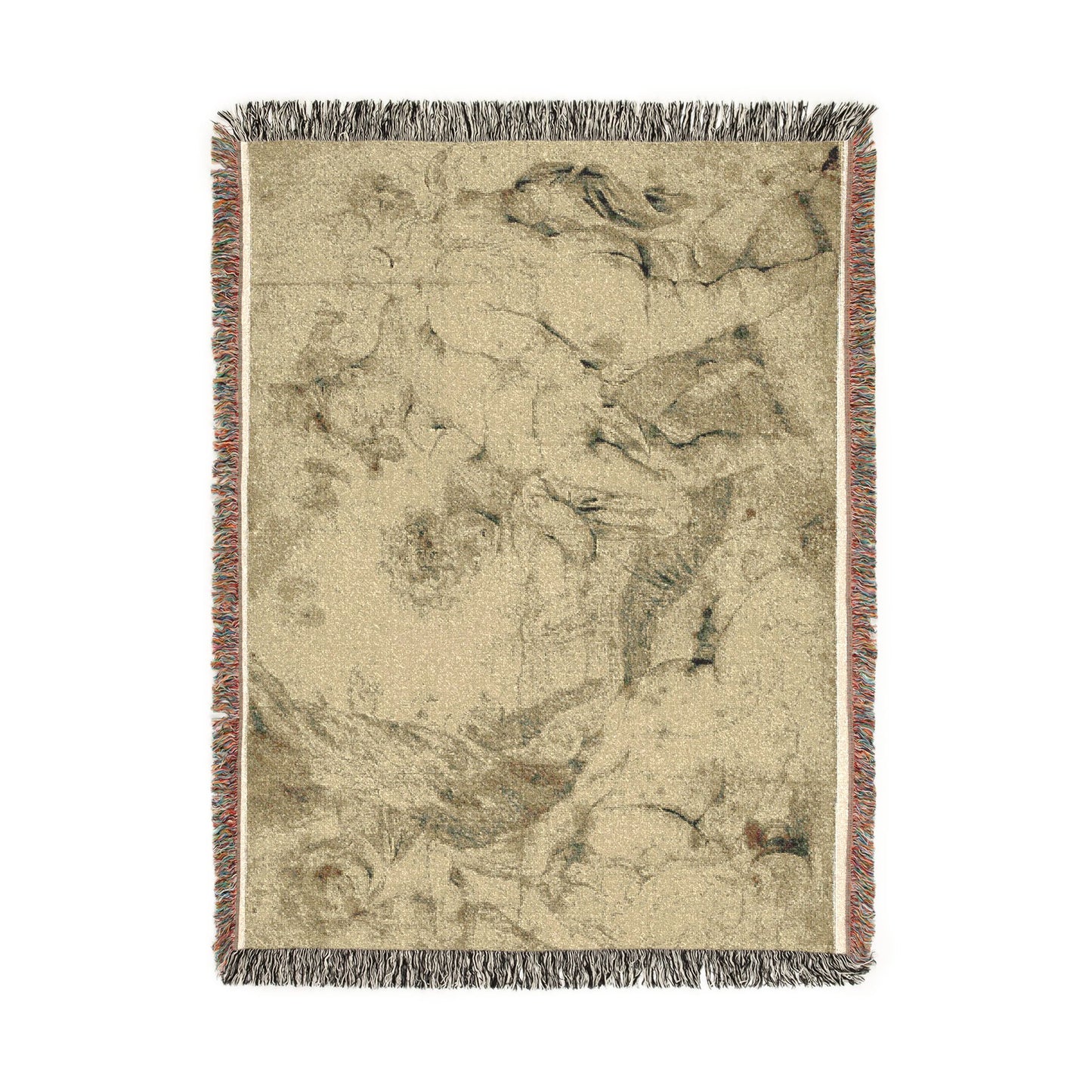 Anthony van Dyck - Young Bacchus and Companions | Woven Tapestry Blanket