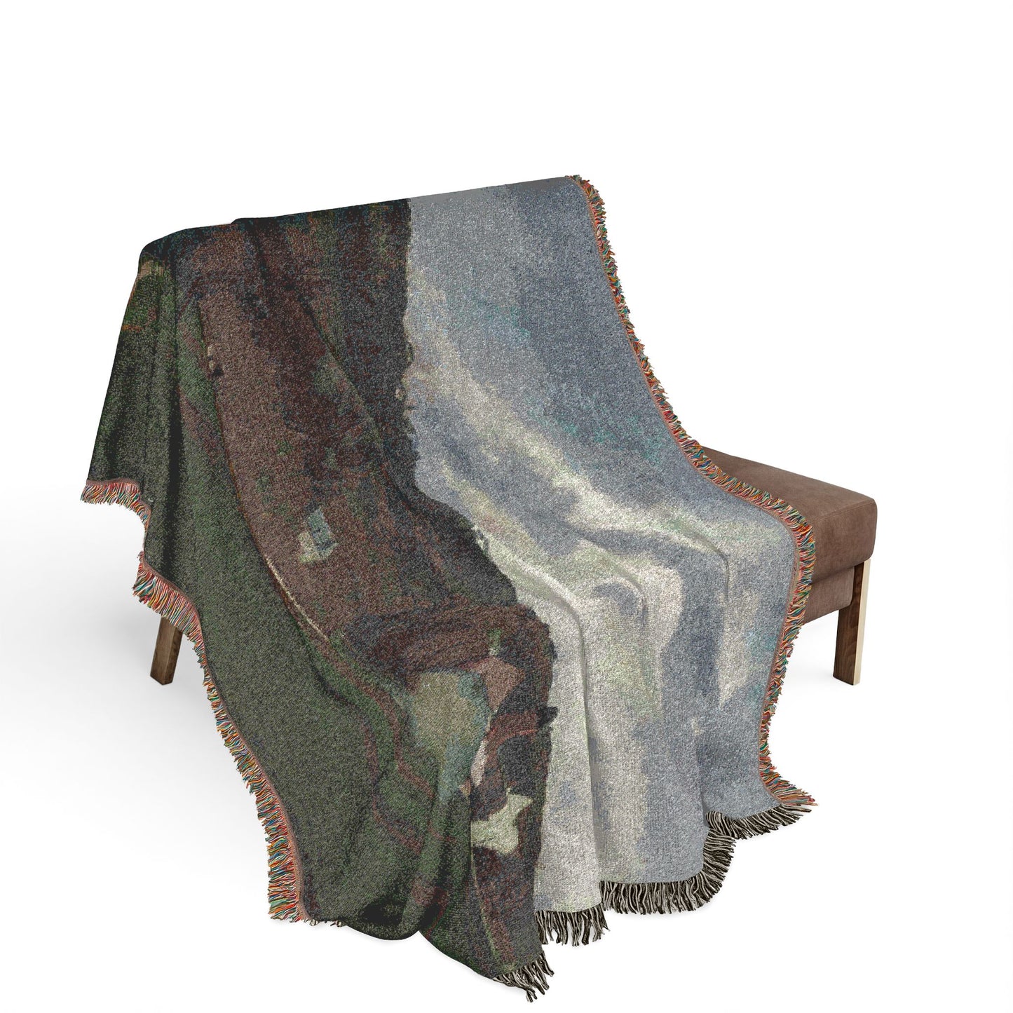 Camille Pissarro - The Banks of the Marne in Winter | Woven Tapestry Blanket