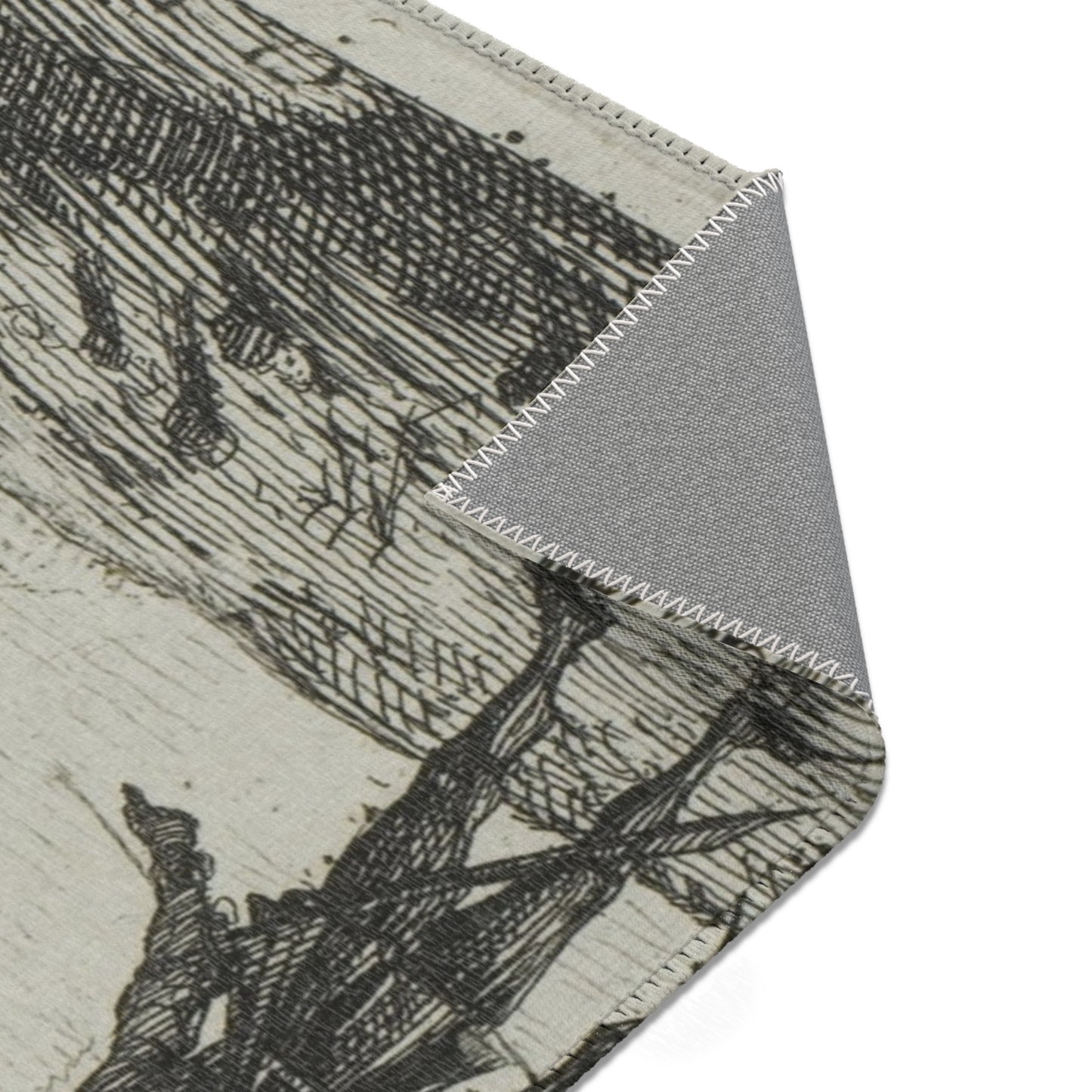 Claude Lorrain - Harbor Scene with a Lighthouse | Area Rug
