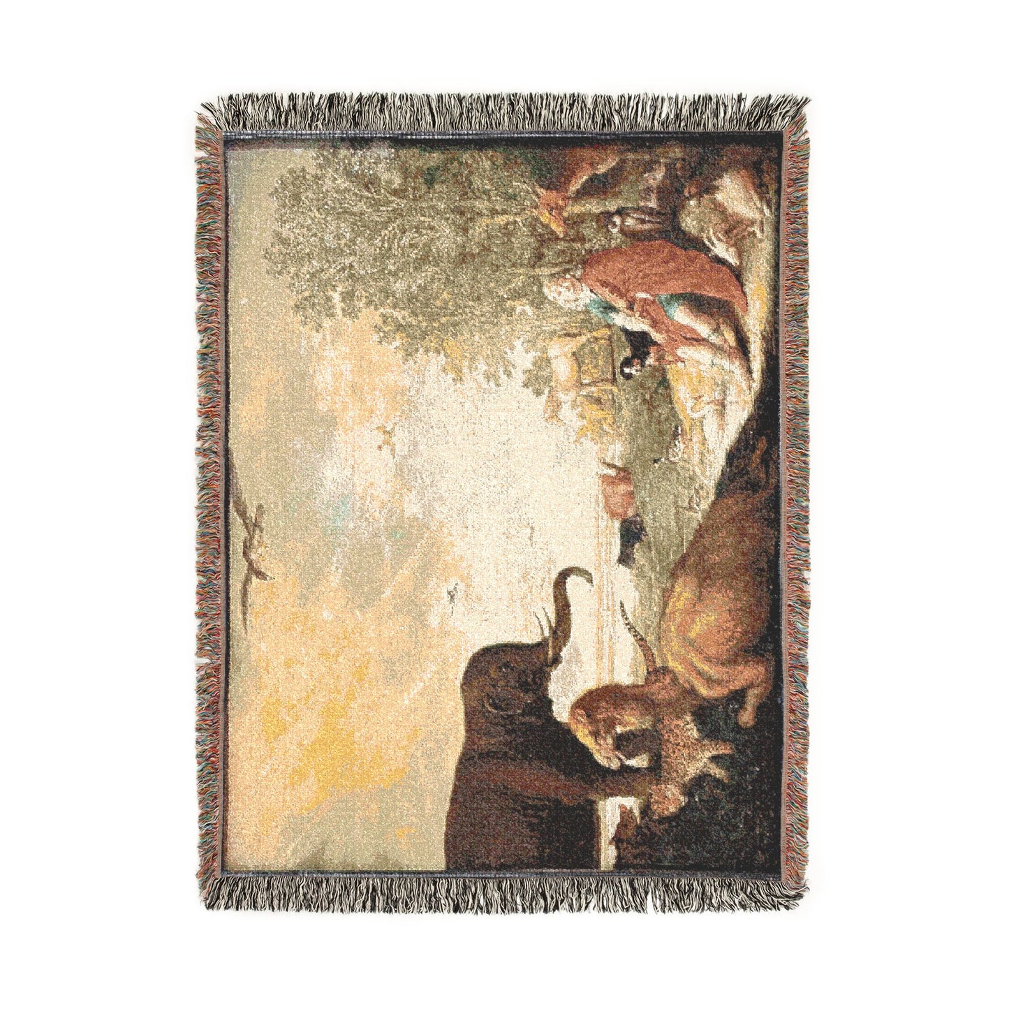 Dessau, Anhaltische Gemäldegalerie, Aelbert Jacobsz. Cuyp, Orpheus und die Tiere | Woven Tapestry Blanket