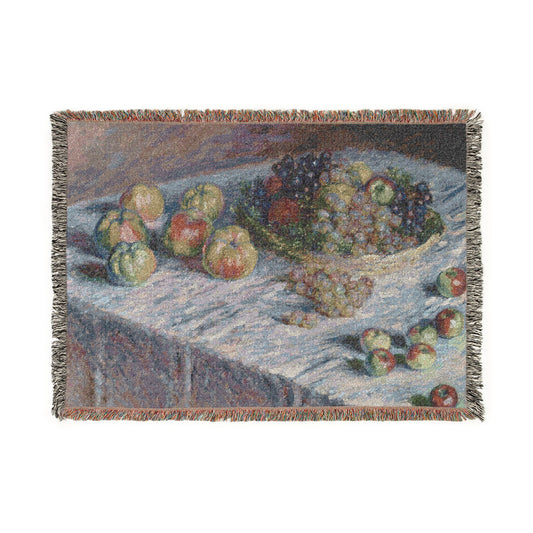 Apples and Grapes — Monet Tapestry Blanket