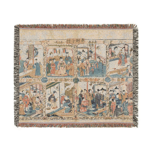 Wife, Wealth, Sons, and a Salary Woven Throw Blanket