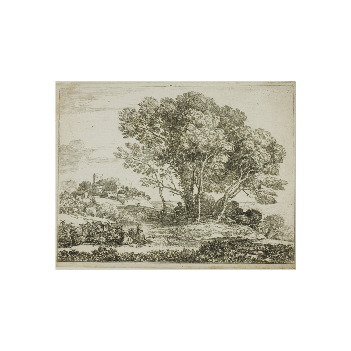 The Goatherd — Claude Lorrain Fine Art Poster