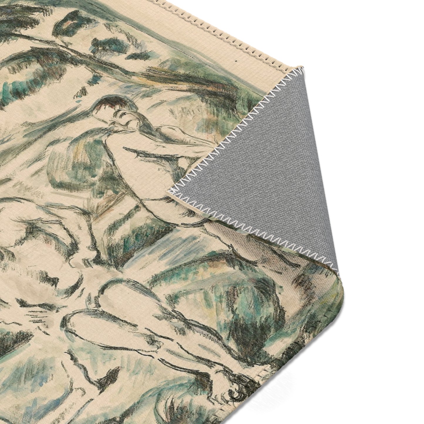 Paul Cezanne - Large Bathers | Area Rug