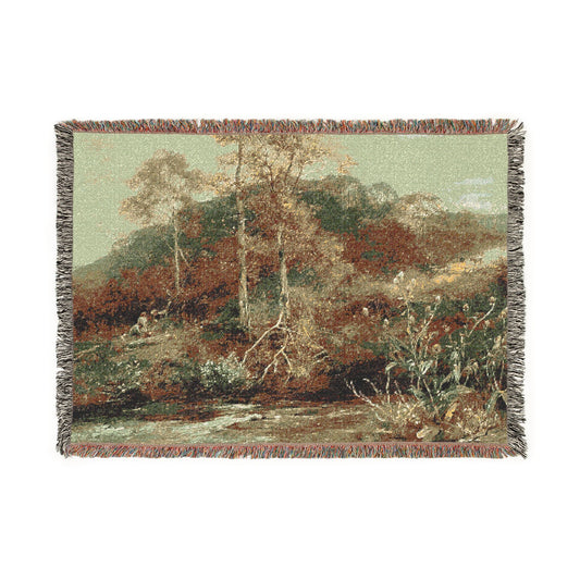 Autumn River Scene, The Brook — Bates Tapestry Blanket
