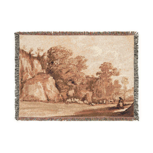 A Rocky Hillside — Lorrain Tapestry Blanket