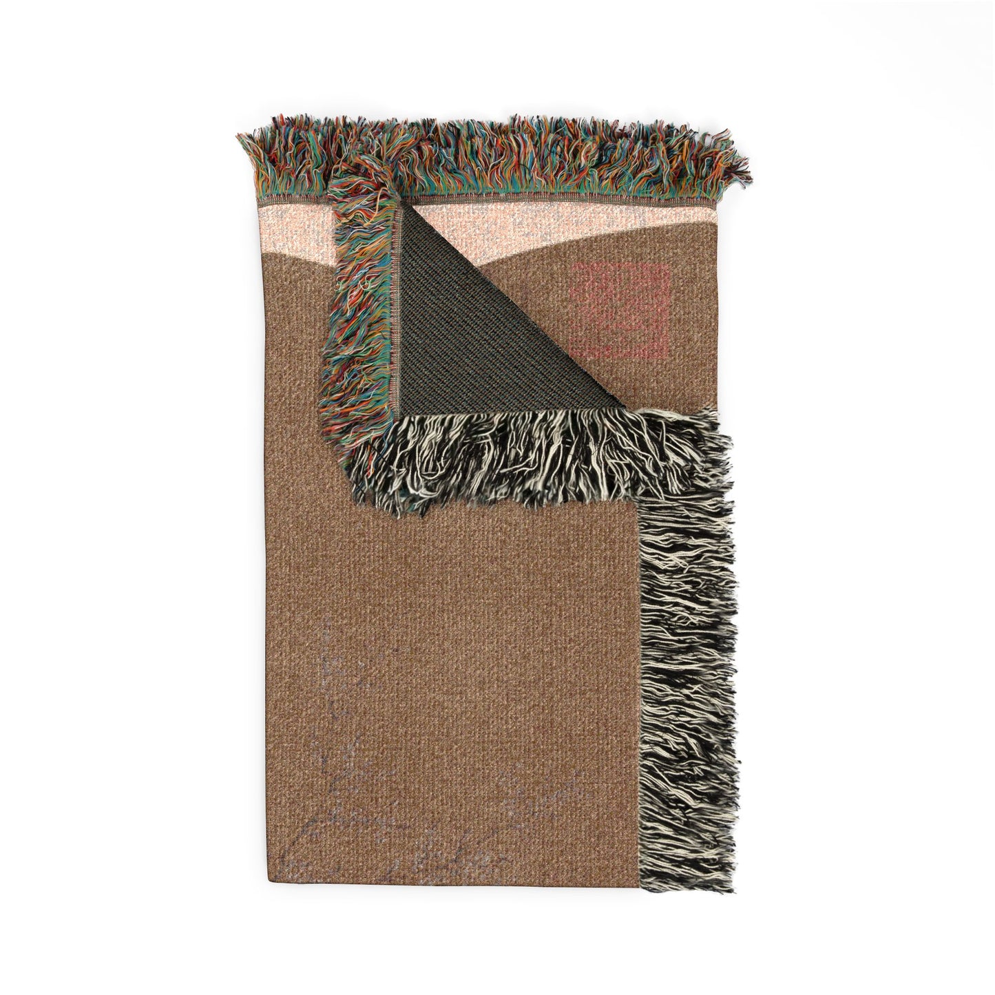 031_woman-with-female-servant-in-a-palace-garden | Woven Tapestry Blanket