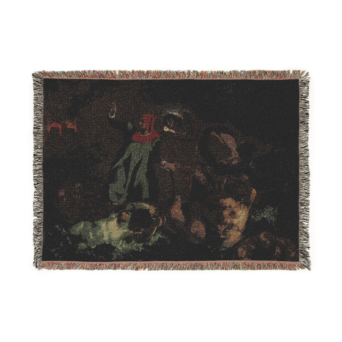 Dante's Bark (after Delacroix) Tapestry Blanket