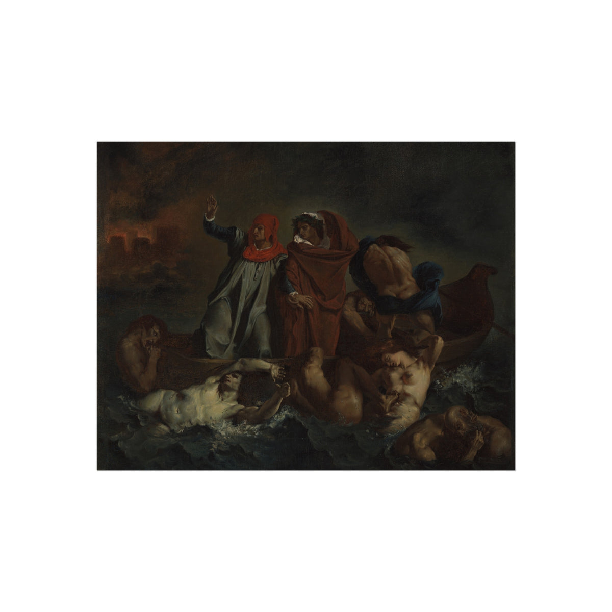 Dante's Bark (after Eugène Delacroix) Fine Art Poster