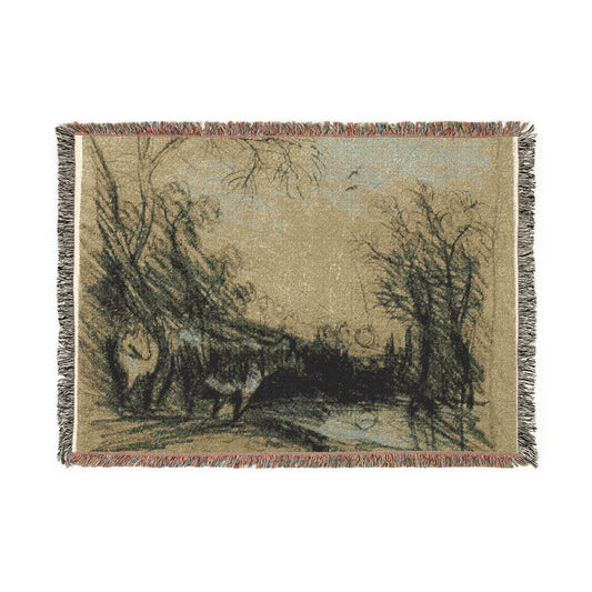 Landscape with Cows — Constable Tapestry Blanket