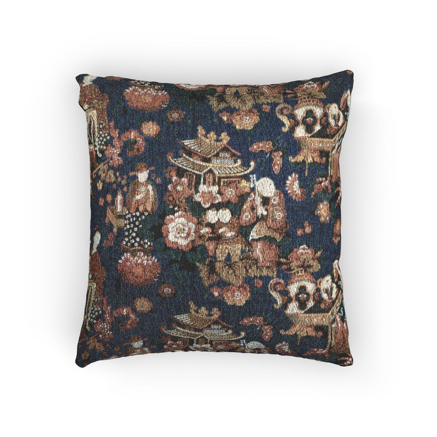 002_a-chinese-tea-party-furnishing-fabric | Woven Pillow