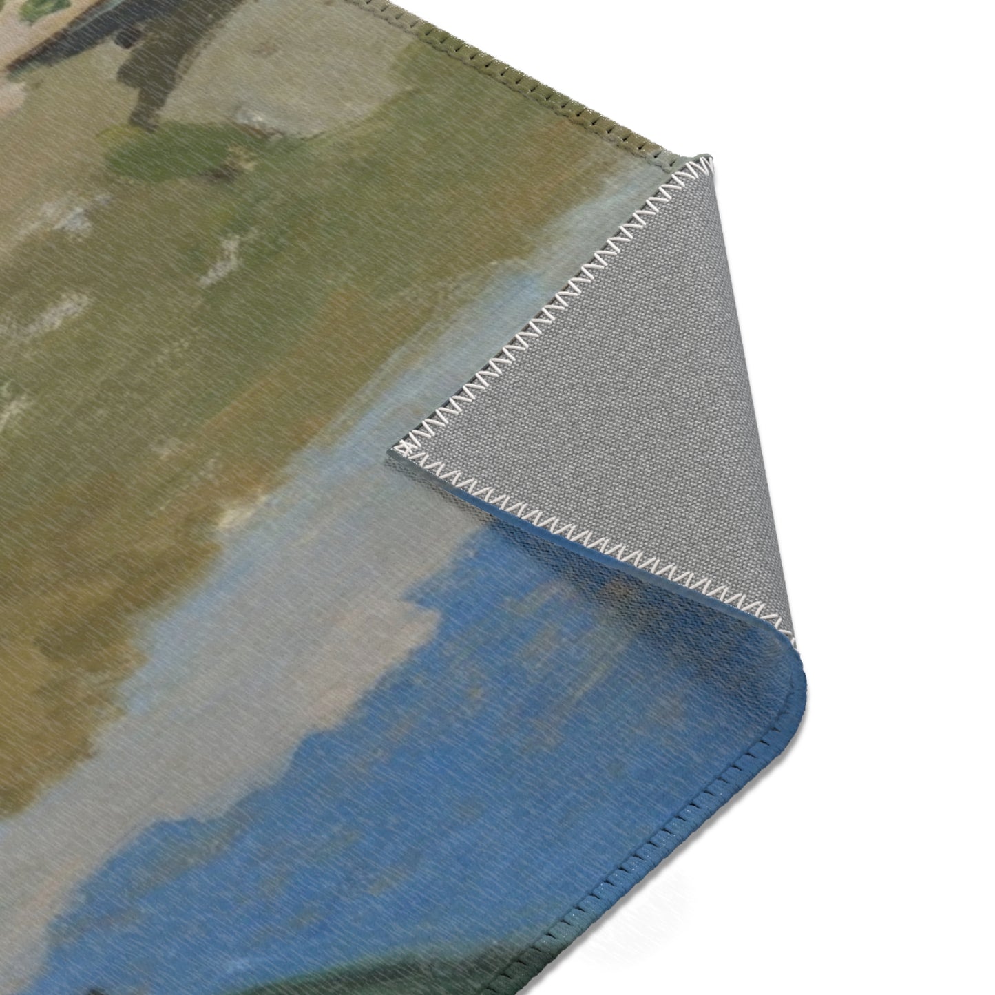 Claude Monet - On the Bank of the Seine, Bennecourt | Area Rug