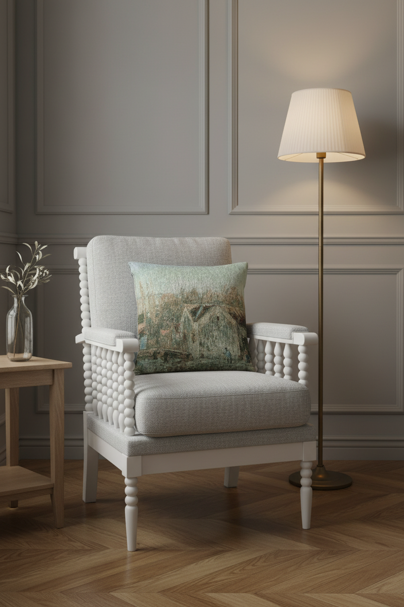A Corner of Moret-sur-Loing — Sisley Pillow
