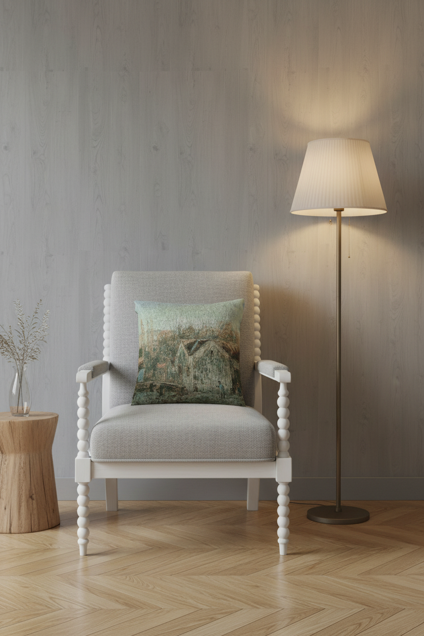 A Corner of Moret-sur-Loing — Sisley Pillow