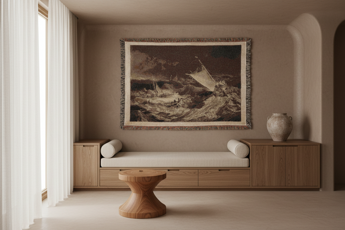 A Shipwreck — Turner Tapestry Blanket