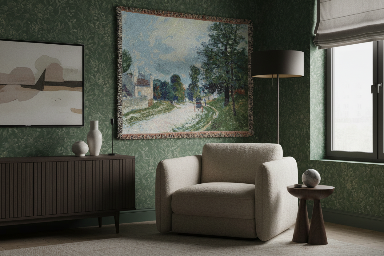 A Turn in the Road — Sisley Tapestry Blanket