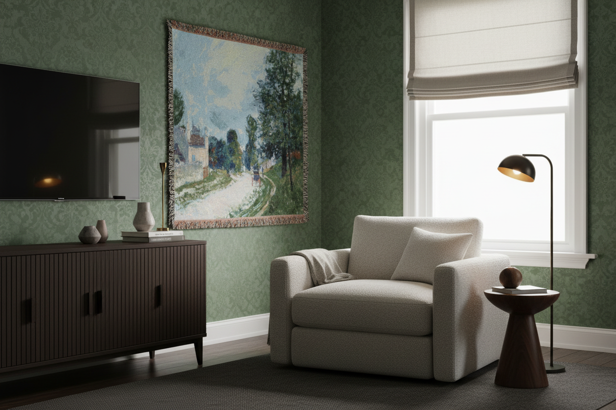 A Turn in the Road — Sisley Tapestry Blanket